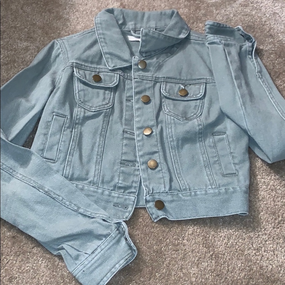 Olive green Denim jacket !
